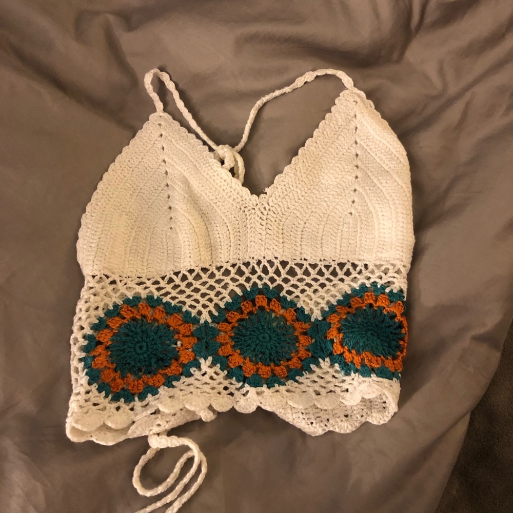 Crotchet white top